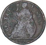 1674 Farthing - Charles II British Copper Coin