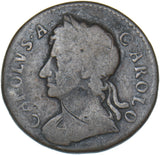 1675 Farthing - Charles II British Copper Coin