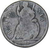 1675 Farthing - Charles II British Copper Coin