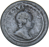 1719 Farthing - George I British Copper Coin