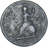 1723 Farthing - George I British Copper Coin