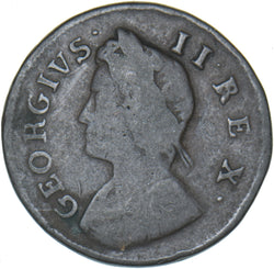 1739 Farthing - George II British Copper Coin