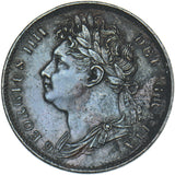 1822 Farthing - George IV British Copper Coin - Very Nice