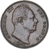 1831 Farthing - William IV British Copper Coin - Very Nice