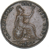 1837 Farthing - William IV British Copper Coin - Nice