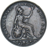 1838 Farthing - Victoria British Copper Coin - Nice
