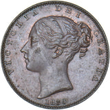 1839 Isle Of Man Farthing - Copper Coin - Very Nice