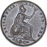 1839 Farthing - Victoria British Copper Coin - Very Nice