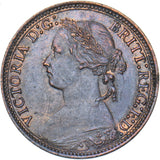 1878 Farthing - Victoria British Bronze Coin - Very Nice