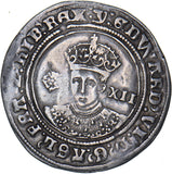 1551-3 Shilling - Edward VI British Silver Hammered Coin - Very Nice