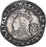 1578 Sixpence - Elizabeth I British Silver Hammered Coin - Nice