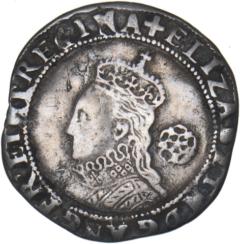 1578 Sixpence - Elizabeth I British Silver Hammered Coin - Nice