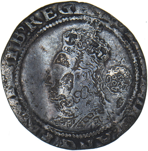 1592 Sixpence - Elizabeth I British Silver Hammered Coin