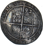 1592 Sixpence - Elizabeth I British Silver Hammered Coin