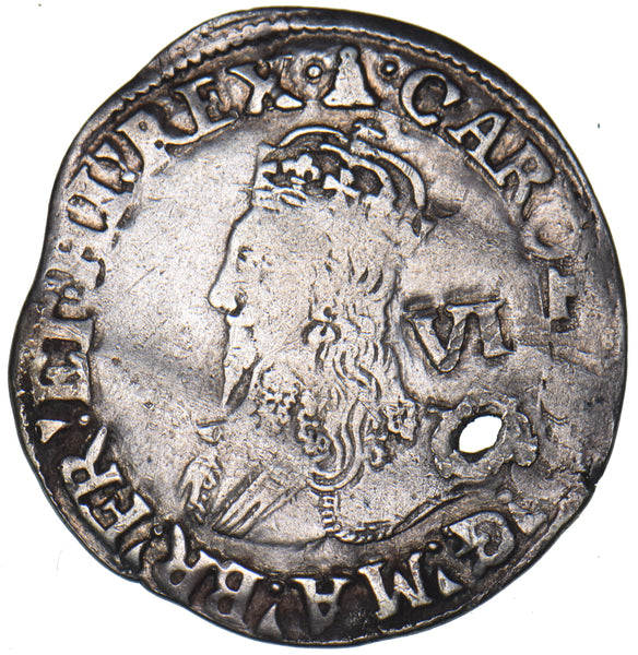 1634-5 Sixpence - Charles I British Silver Hammered Coin