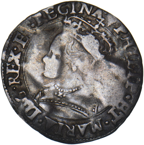 1554-8 Groat - Mary British Hammered Silver Coin