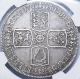 1750 Crown (NGC XF 40) - George II British Silver Coin - Nice