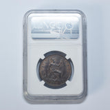1860 Penny (NGC MS 63 BN) - Victoria British Bronze Coin - Superb