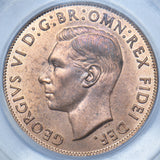 1951 Penny (CGS UNC 80) - George VI British Bronze Coin - Superb