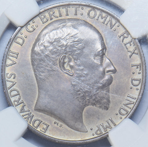 1902 Matt Proof Florin (NGC PF 63 ) - Edward VII British Silver Coin - Superb