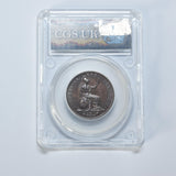 1826 Halfpenny (CGS 65) - George IV British Copper Coin - Very Nice