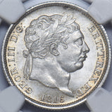 1816 Shilling (NGC MS 64) - George III British Silver Coin - Superb