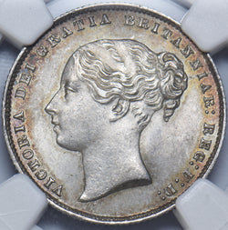 1865 Shilling (NGC MS 62) - Victoria British Silver Coin - Superb