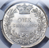 1872 Shilling (NGC MS 63) - Victoria British Silver Coin - Superb