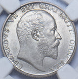 1902 Matt Proof Shilling (NGC PF 63 ) - Edward VII British Silver Coin - Superb