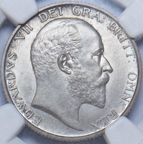 1902 Matt Proof Shilling (NGC PF 63 ) - Edward VII British Silver Coin - Superb