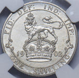 1902 Matt Proof Shilling (NGC PF 63 ) - Edward VII British Silver Coin - Superb