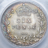 1901 Sixpence (CGS 78) - Victoria British Silver Coin - Superb