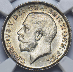 1924 Sixpence (NGC MS 64) - George V British Silver Coin - Superb