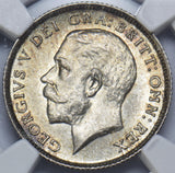 1924 Sixpence (NGC MS 64) - George V British Silver Coin - Superb