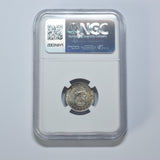 1924 Sixpence (NGC MS 64) - George V British Silver Coin - Superb
