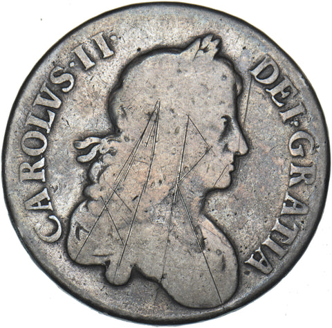 1671 Crown - Charles II British Silver Coin
