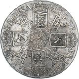 1691 Crown - William & Mary British Silver Coin - Very Nice