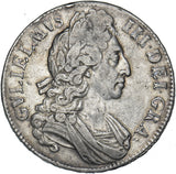 1696 Crown - William III British Silver Coin - Nice