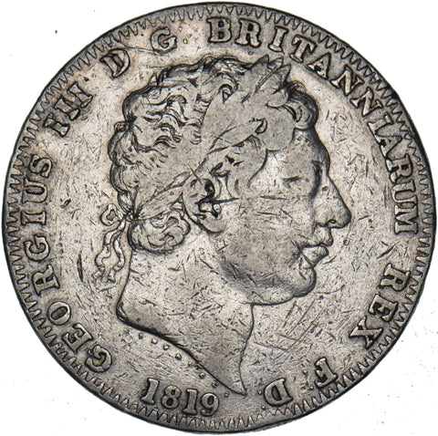 1819 Crown - George III British Silver Coin