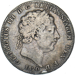 1820 Crown - George III British Silver Coin