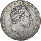 1820 Crown - George III British Silver Coin - Nice
