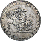 1820 Crown - George III British Silver Coin - Nice