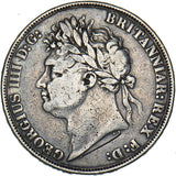 1821 Crown - George IV British Silver Coin