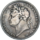 1821 Crown - George IV British Silver Coin