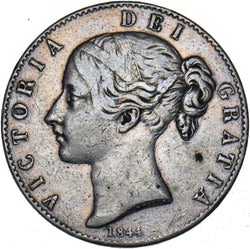 1844 Crown (Star Stops) - Victoria British Silver Coin - Nice