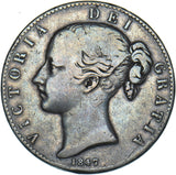 1847 Crown - Victoria British Silver Coin
