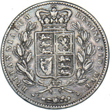 1847 Crown - Victoria British Silver Coin - Nice