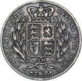 1847 Crown - Victoria British Silver Coin - Nice