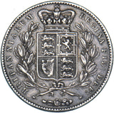 1847 Crown - Victoria British Silver Coin - Nice