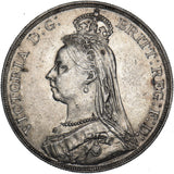 1889 Crown - Victoria British Silver Coin